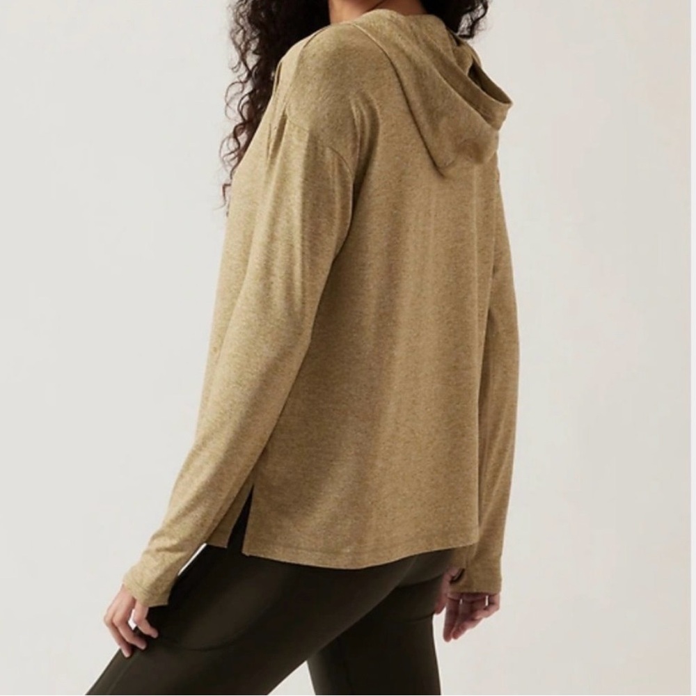 Athleta Uptempo II Hoodie Sweatshirt, Tapestry Gold, Small - Picture 3 of 14
